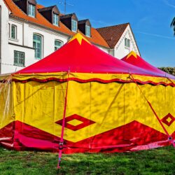 Circus Tent 7,5m x 11,5 m oval – 75 sq.m